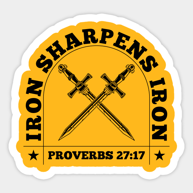 IRON SHARPENS IRON Sticker by Jackies FEC Store